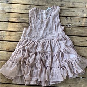 Sheer babydoll tank top/mini dress